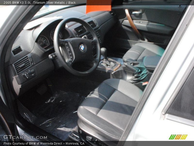 Titanium Silver Metallic / Black 2005 BMW X3 3.0i