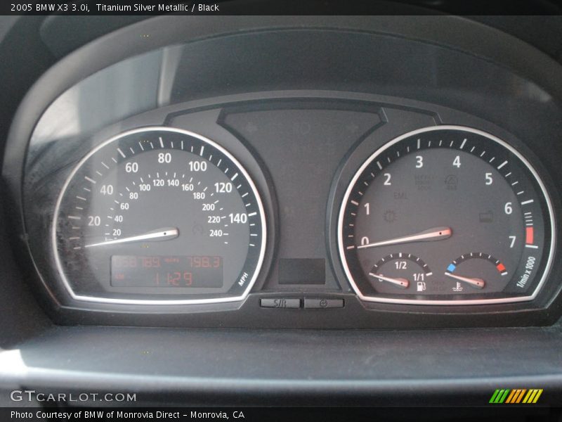 Titanium Silver Metallic / Black 2005 BMW X3 3.0i
