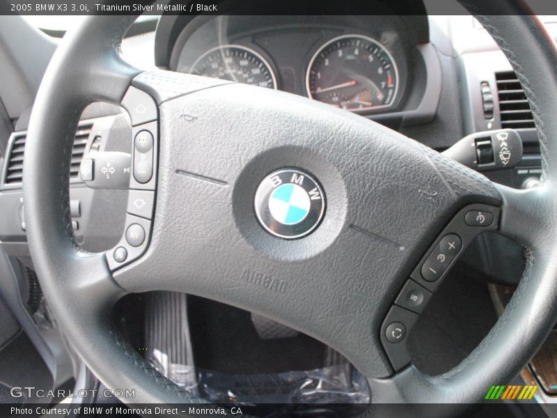 Titanium Silver Metallic / Black 2005 BMW X3 3.0i
