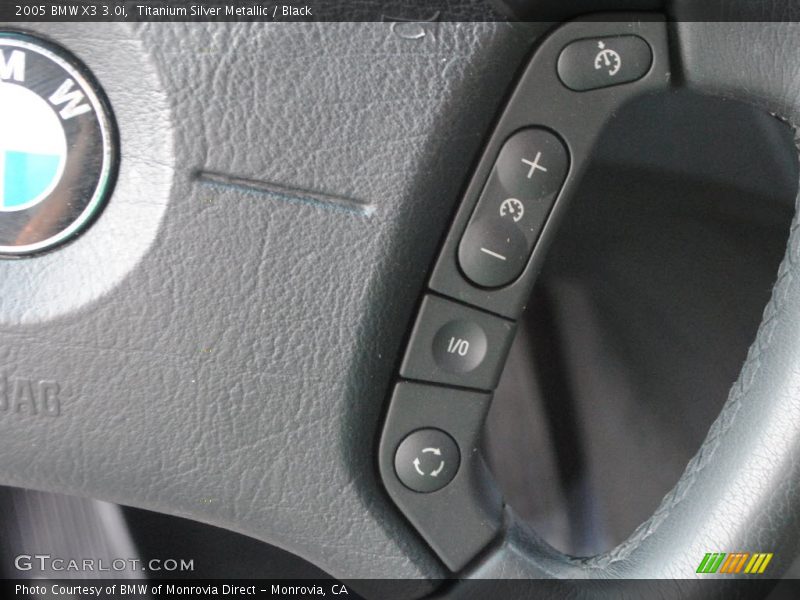Titanium Silver Metallic / Black 2005 BMW X3 3.0i