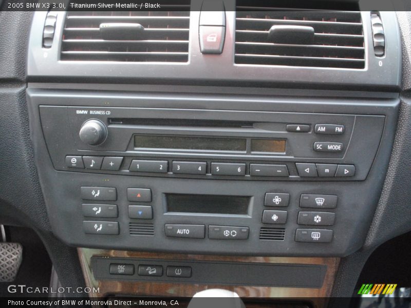 Titanium Silver Metallic / Black 2005 BMW X3 3.0i