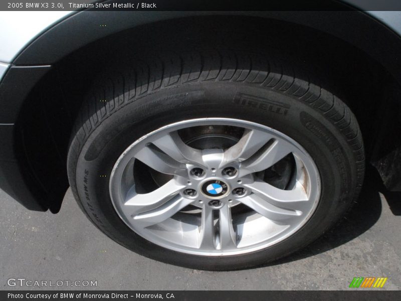 Titanium Silver Metallic / Black 2005 BMW X3 3.0i