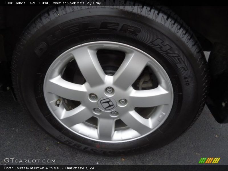 Whistler Silver Metallic / Gray 2008 Honda CR-V EX 4WD
