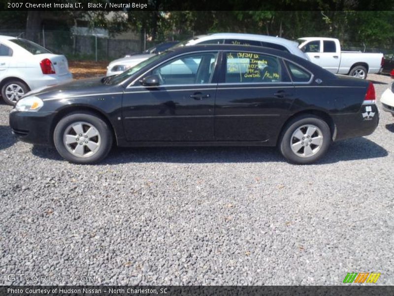 Black / Neutral Beige 2007 Chevrolet Impala LT