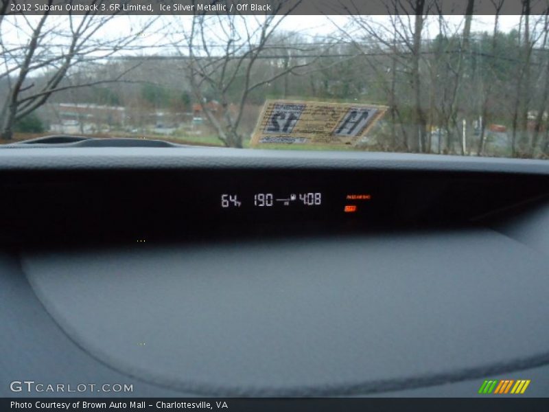 Ice Silver Metallic / Off Black 2012 Subaru Outback 3.6R Limited