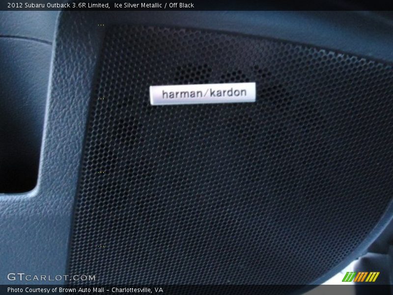 Ice Silver Metallic / Off Black 2012 Subaru Outback 3.6R Limited