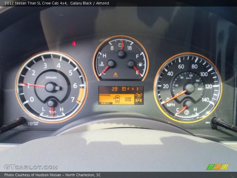 Galaxy Black / Almond 2012 Nissan Titan SL Crew Cab 4x4