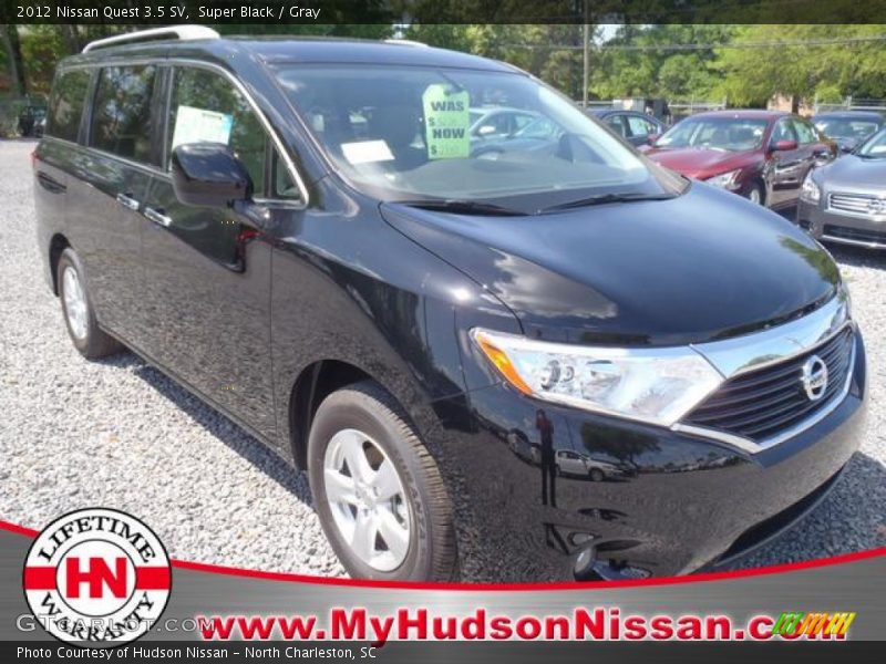 Super Black / Gray 2012 Nissan Quest 3.5 SV