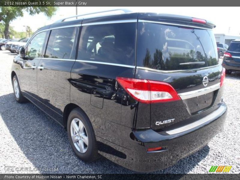 Super Black / Gray 2012 Nissan Quest 3.5 SV