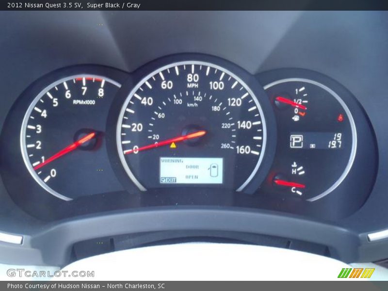 Super Black / Gray 2012 Nissan Quest 3.5 SV