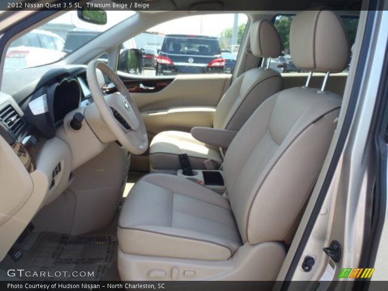 Titanium Beige / Beige 2012 Nissan Quest 3.5 SL