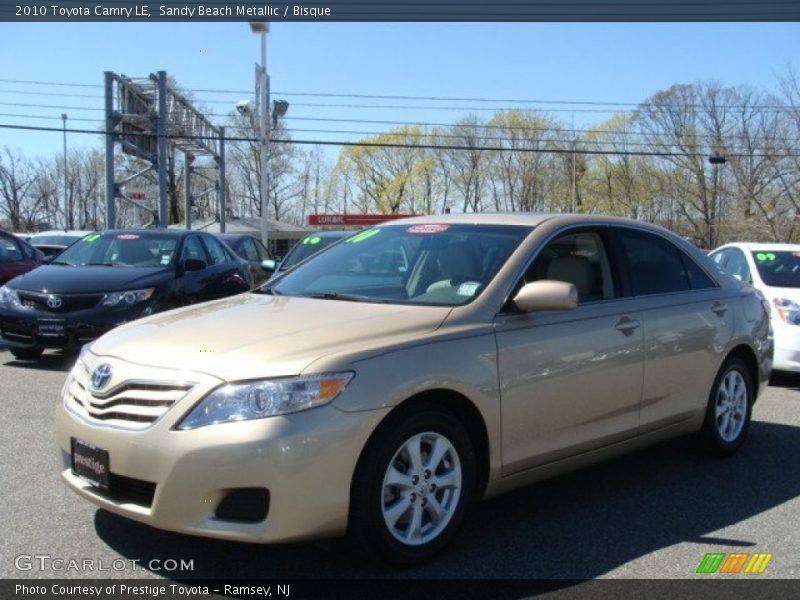 Sandy Beach Metallic / Bisque 2010 Toyota Camry LE