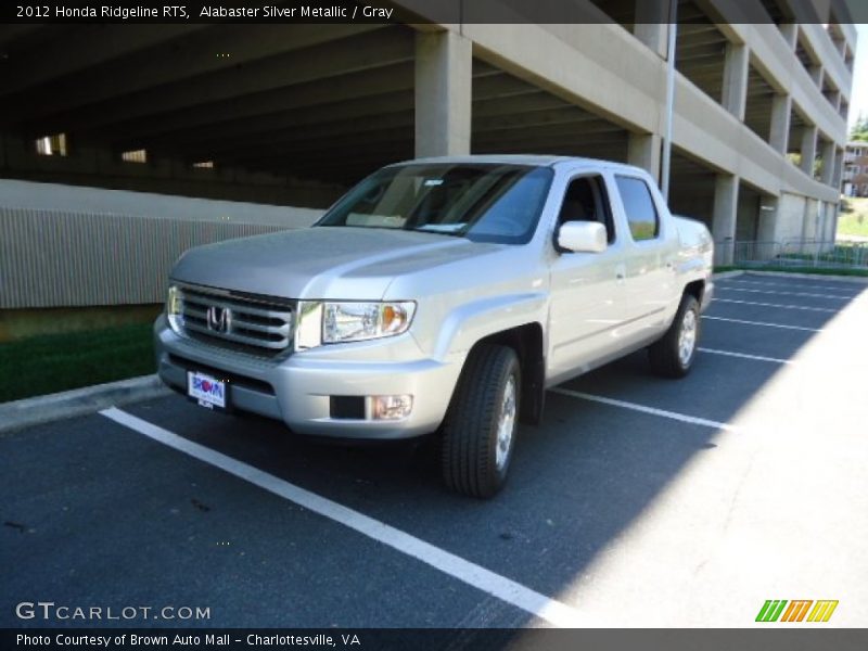 Alabaster Silver Metallic / Gray 2012 Honda Ridgeline RTS