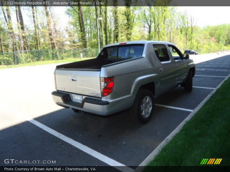 Alabaster Silver Metallic / Gray 2012 Honda Ridgeline RTS