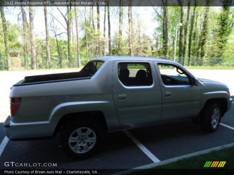 Alabaster Silver Metallic / Gray 2012 Honda Ridgeline RTS
