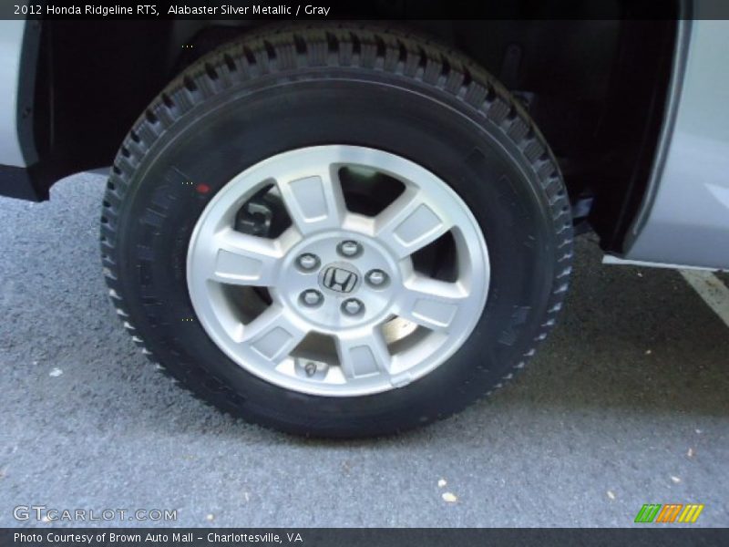 Alabaster Silver Metallic / Gray 2012 Honda Ridgeline RTS