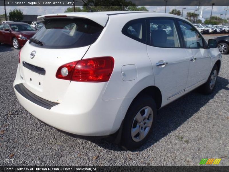Pearl White / Gray 2012 Nissan Rogue S