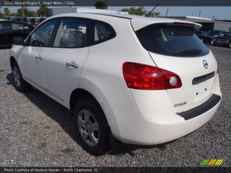 Pearl White / Gray 2012 Nissan Rogue S