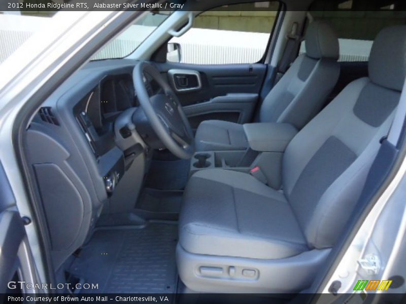 Alabaster Silver Metallic / Gray 2012 Honda Ridgeline RTS