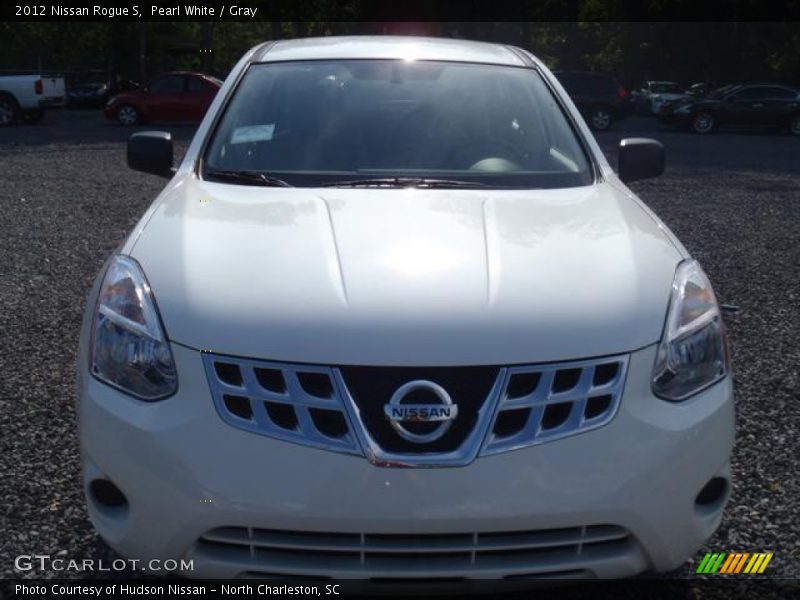 Pearl White / Gray 2012 Nissan Rogue S