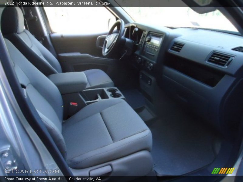 Alabaster Silver Metallic / Gray 2012 Honda Ridgeline RTS