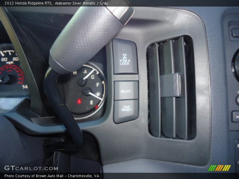 Alabaster Silver Metallic / Gray 2012 Honda Ridgeline RTS