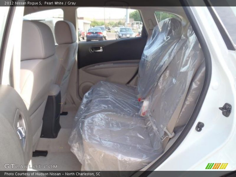 Pearl White / Gray 2012 Nissan Rogue S
