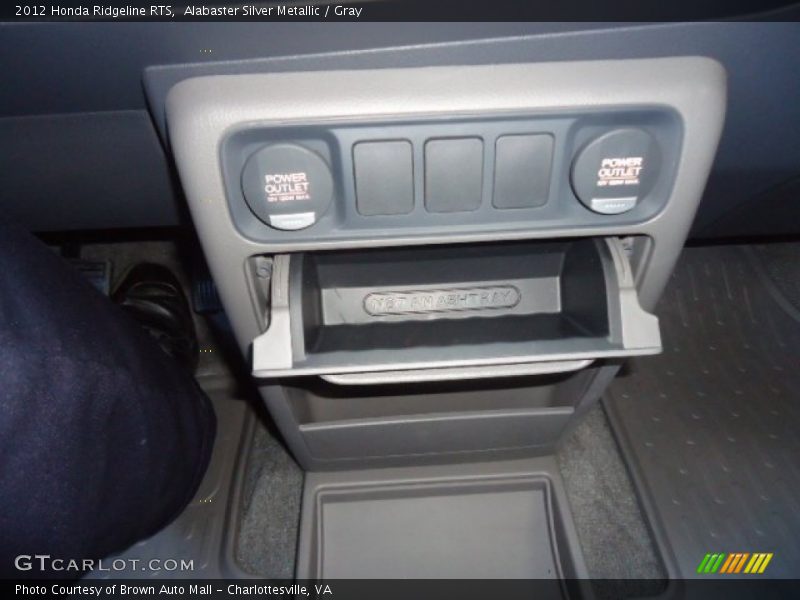 Alabaster Silver Metallic / Gray 2012 Honda Ridgeline RTS