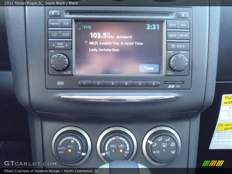 Super Black / Black 2012 Nissan Rogue SL