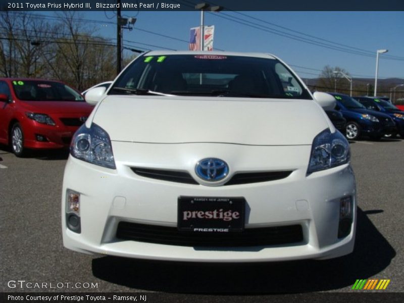 Blizzard White Pearl / Bisque 2011 Toyota Prius Hybrid III