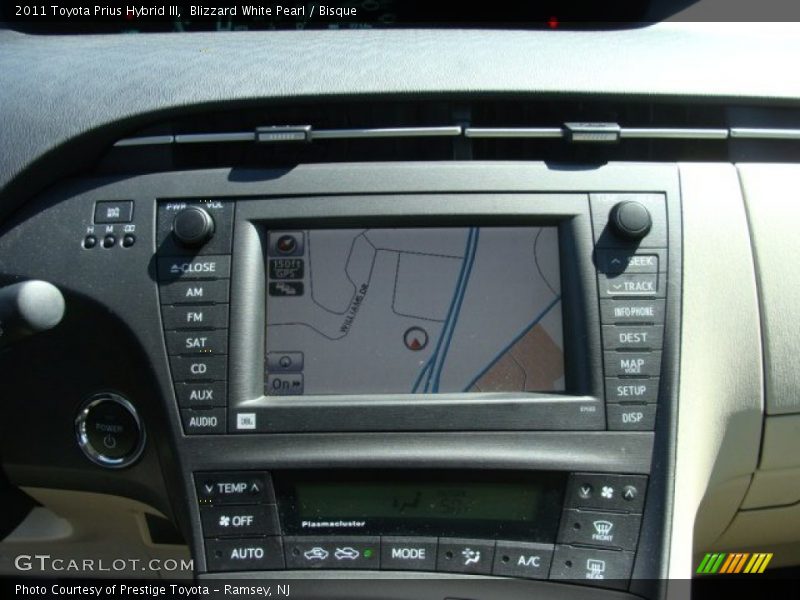 Blizzard White Pearl / Bisque 2011 Toyota Prius Hybrid III