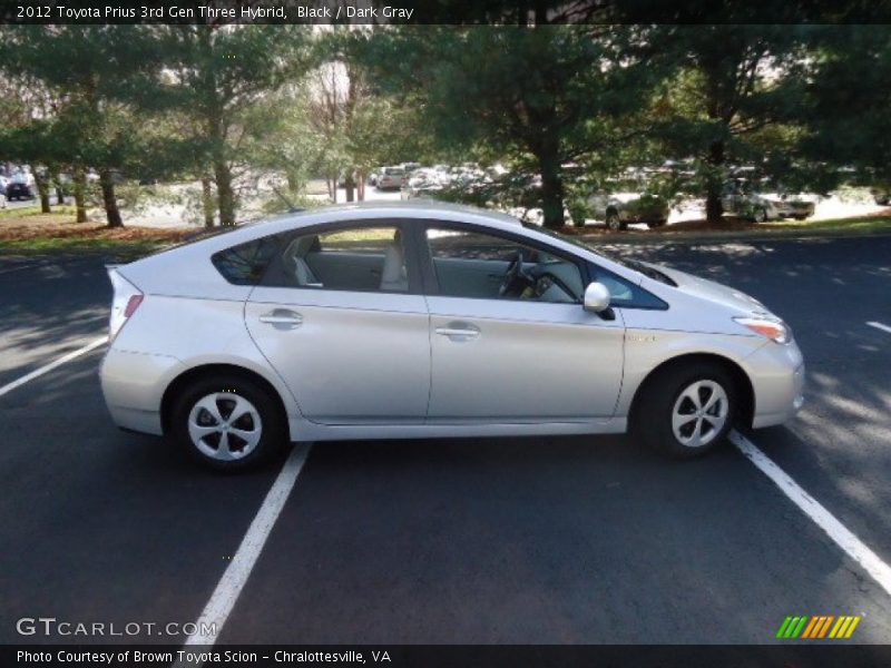 Black / Dark Gray 2012 Toyota Prius 3rd Gen Three Hybrid