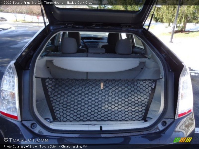 Black / Dark Gray 2012 Toyota Prius 3rd Gen Three Hybrid