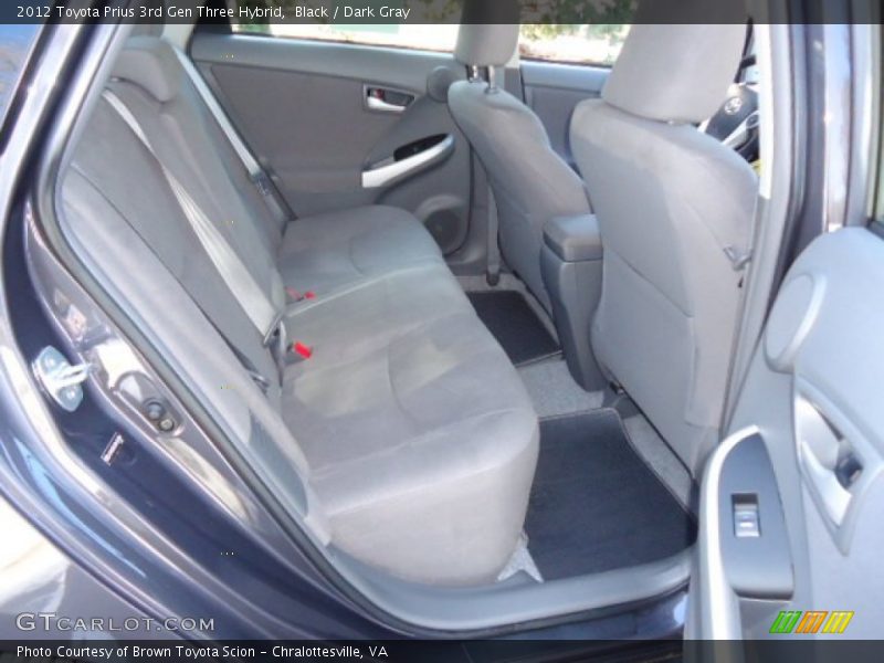 Black / Dark Gray 2012 Toyota Prius 3rd Gen Three Hybrid