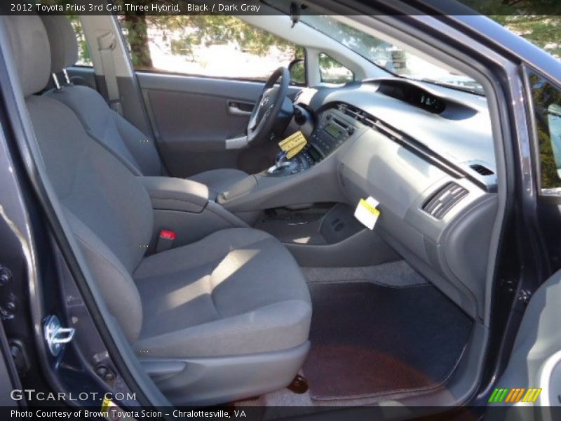 Black / Dark Gray 2012 Toyota Prius 3rd Gen Three Hybrid