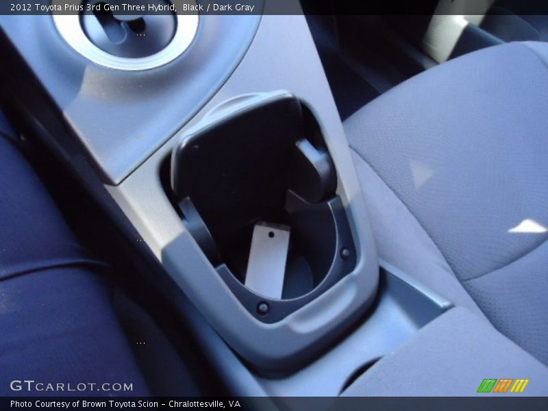 Black / Dark Gray 2012 Toyota Prius 3rd Gen Three Hybrid