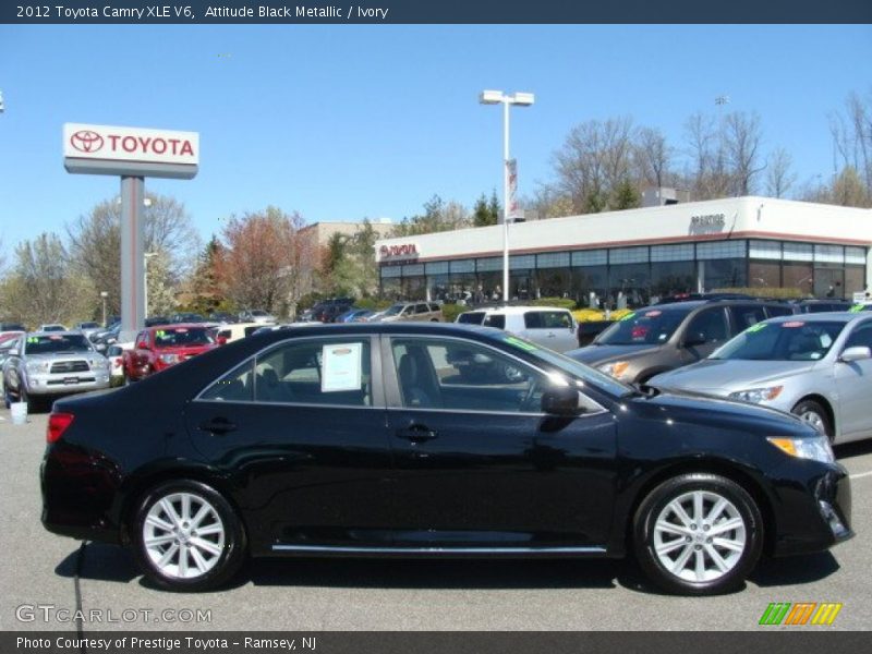 Attitude Black Metallic / Ivory 2012 Toyota Camry XLE V6