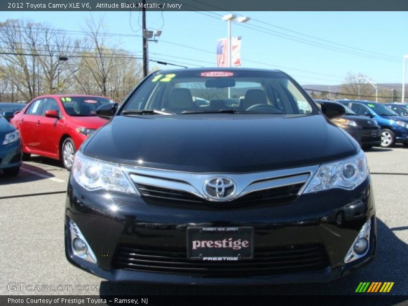 Attitude Black Metallic / Ivory 2012 Toyota Camry XLE V6