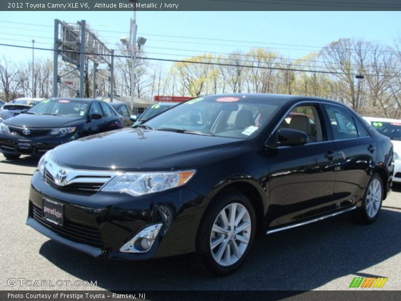 Attitude Black Metallic / Ivory 2012 Toyota Camry XLE V6