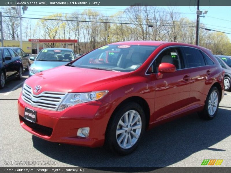 Barcelona Red Metallic / Gray 2010 Toyota Venza AWD