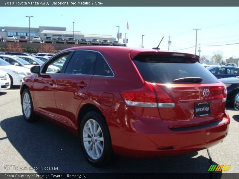 Barcelona Red Metallic / Gray 2010 Toyota Venza AWD