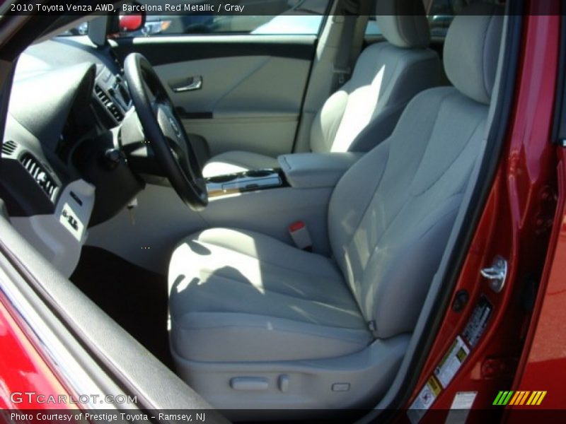 Barcelona Red Metallic / Gray 2010 Toyota Venza AWD