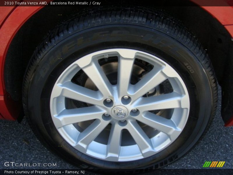 Barcelona Red Metallic / Gray 2010 Toyota Venza AWD