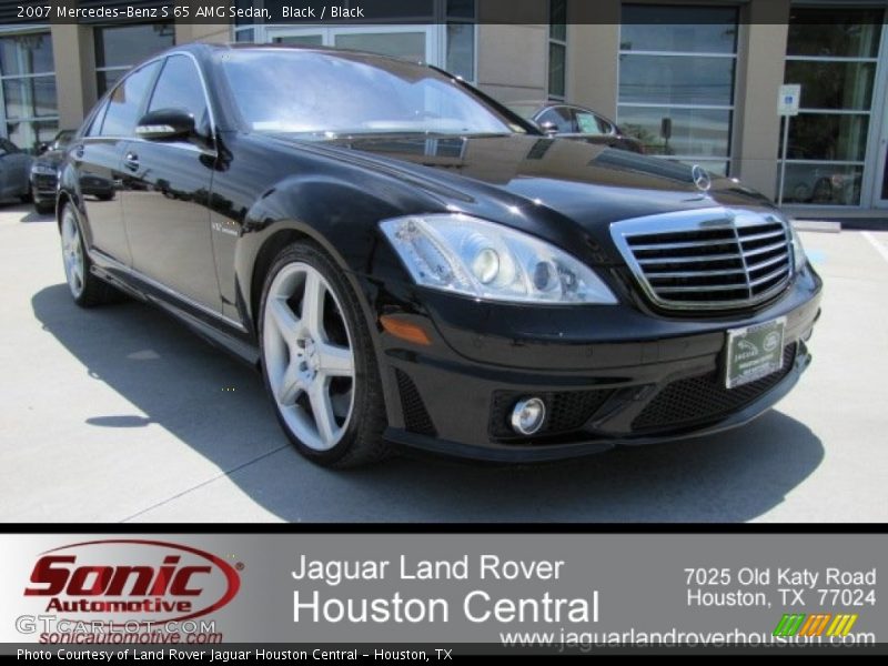 Black / Black 2007 Mercedes-Benz S 65 AMG Sedan