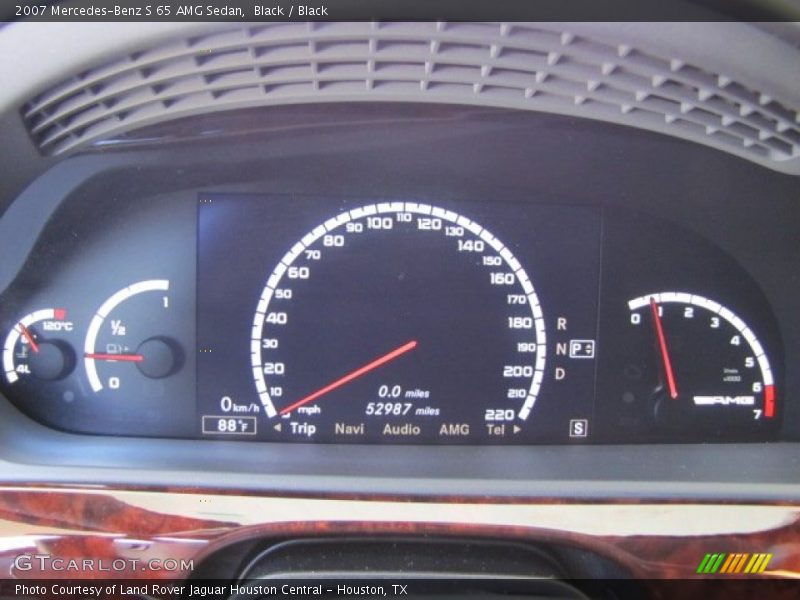 Black / Black 2007 Mercedes-Benz S 65 AMG Sedan