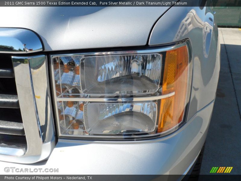 Pure Silver Metallic / Dark Titanium/Light Titanium 2011 GMC Sierra 1500 Texas Edition Extended Cab