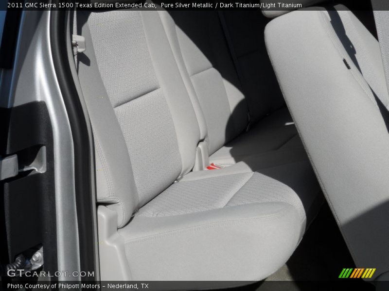 Pure Silver Metallic / Dark Titanium/Light Titanium 2011 GMC Sierra 1500 Texas Edition Extended Cab