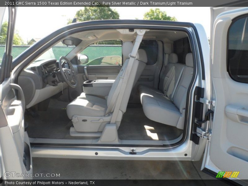 Pure Silver Metallic / Dark Titanium/Light Titanium 2011 GMC Sierra 1500 Texas Edition Extended Cab