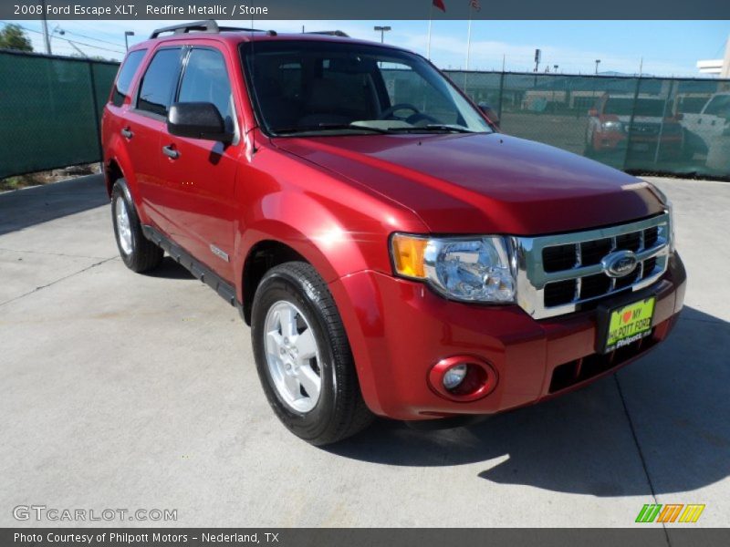 Redfire Metallic / Stone 2008 Ford Escape XLT