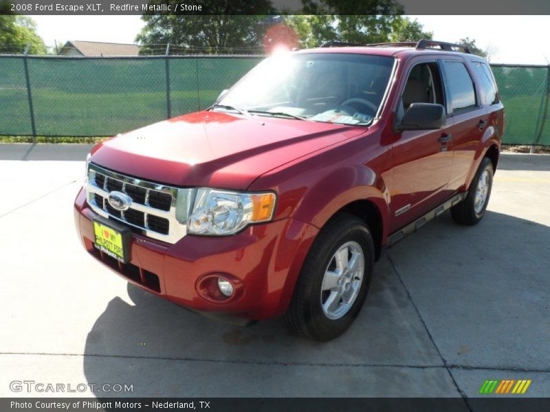Redfire Metallic / Stone 2008 Ford Escape XLT